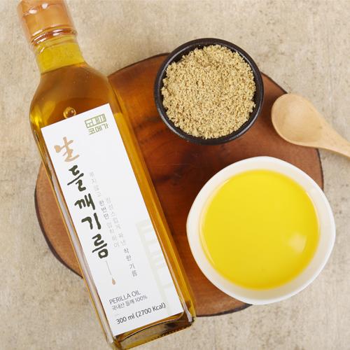 [코메가] 볶지않고 딱 한번만 짠 생들깨기름 180ml/300ml